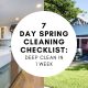 7 Day Spring Cleaning Checklist: Deep Clean In One Week