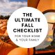 The Ultimate Fall Checklist for Your Home & Your Family