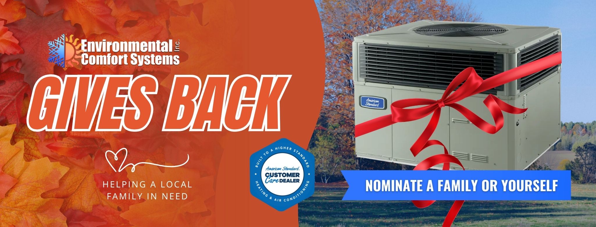 ECS Gives Back HVAC System Giveaway